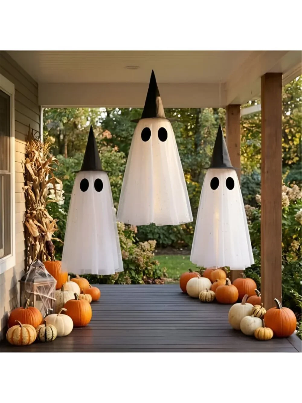 Halloween Ghost Decor Outdoor, Halloween Hanging Ghost Decorations